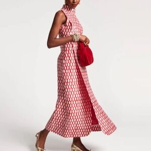 Frances Valentine Carlyle Dress in Red Loop - size 12